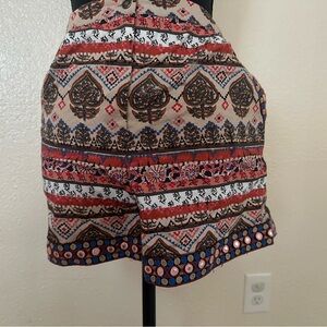 Xhilaration BOHEMIAN Shorts Multicolored BOHO Ikat Print.